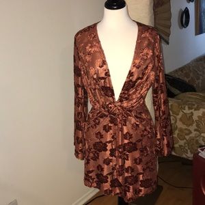 Long sleeve mini dress